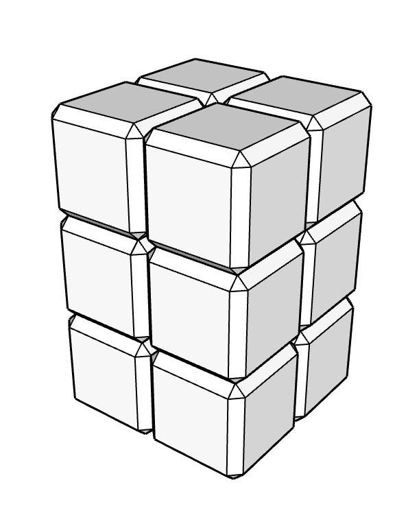 12 cubes